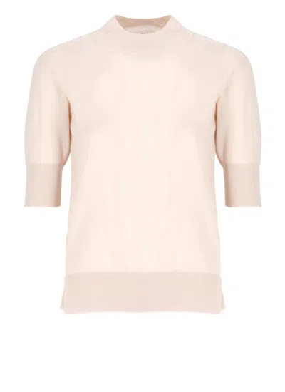 Jil Sander Cashmere Blend Knit Sweater With Asymmetric Hem