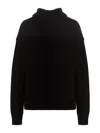 Jil Sander Black Cashmere Blend Oversize Sweater