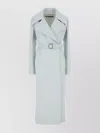 Jil Sander Cashmere Coat Belted Waist In Green