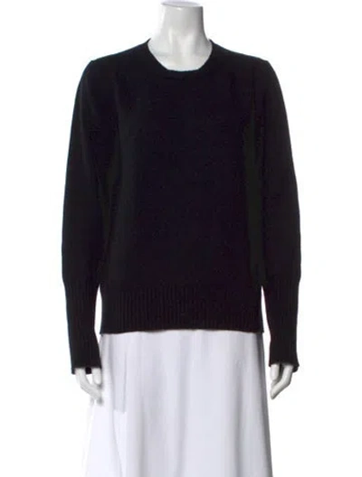 Pre-owned Jil Sander Cashmere Crew Neck Sweater In Black