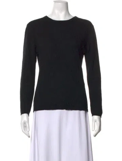 Pre-owned Jil Sander Cashmere Crew Neck Sweater In Black