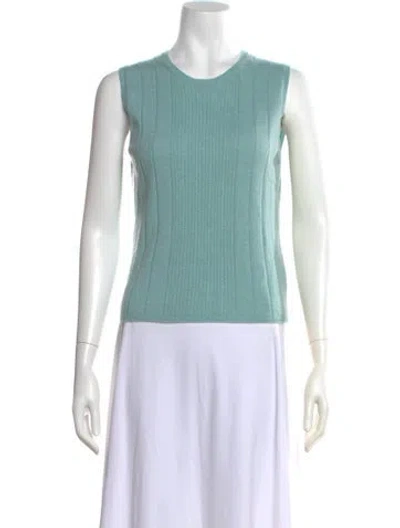 Pre-owned Jil Sander Cashmere Crew Neck Sweater In Blue