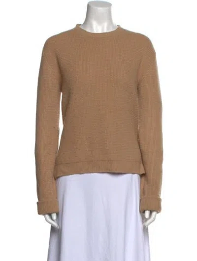 Pre-owned Jil Sander Cashmere Crew Neck Sweater In Brown