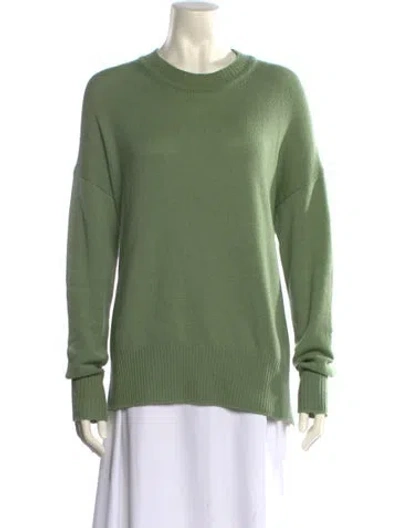 Pre-owned Jil Sander Cashmere Crew Neck Sweater In Green