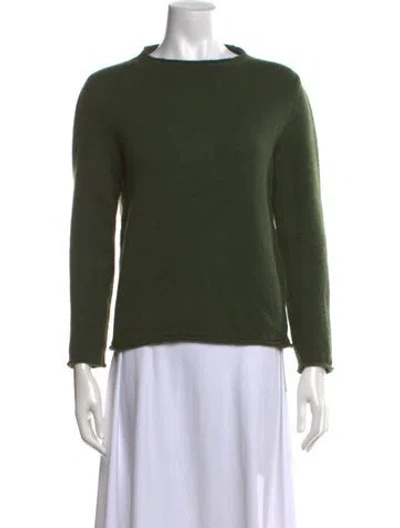 Pre-owned Jil Sander Cashmere Crew Neck Sweater In Green
