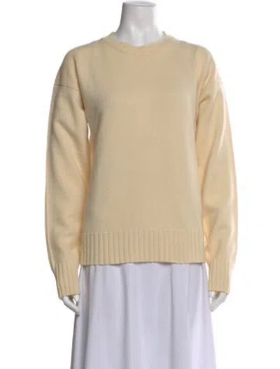 Pre-owned Jil Sander Cashmere Crew Neck Sweater In Neutral