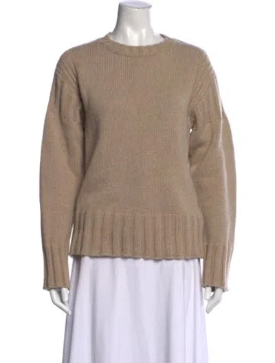 Pre-owned Jil Sander Cashmere Crew Neck Sweater In Neutral