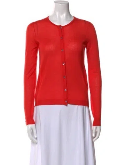 Pre-owned Jil Sander Cashmere Crew Neck Sweater In Orange