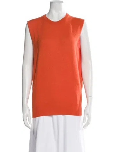 Pre-owned Jil Sander Cashmere Crew Neck Sweater In Orange