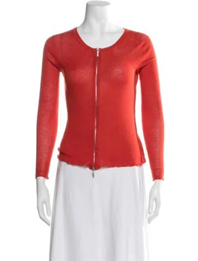 Pre-owned Jil Sander Cashmere Crew Neck Sweater In Orange