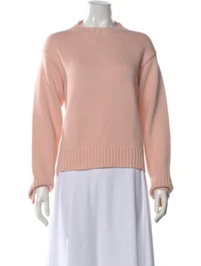 Pre-owned Jil Sander Cashmere Crew Neck Sweater In Pink