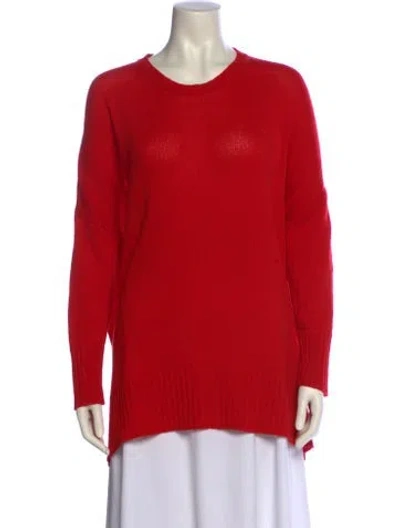Pre-owned Jil Sander Cashmere Crew Neck Sweater In Red