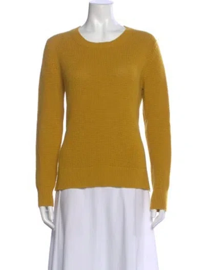 Pre-owned Jil Sander Cashmere Crew Neck Sweater In Yellow
