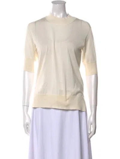 Pre-owned Jil Sander Cashmere Crew Neck T-shirt W/ Tags In Neutral