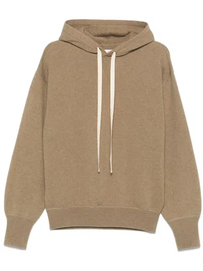 Jil Sander Cashmere Hoodie In Brown