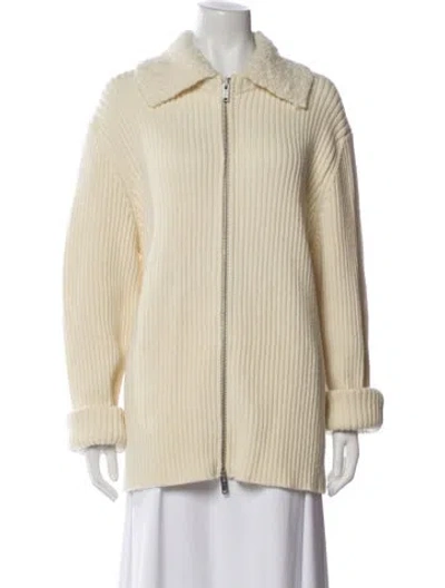 Pre-owned Jil Sander Cashmere Jacket In Neutral