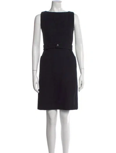 Pre-owned Jil Sander Cashmere Knee-length Dress In Black