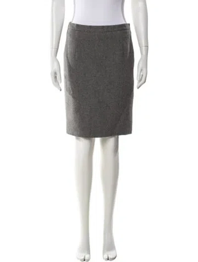 Pre-owned Jil Sander Cashmere Knee-length Skirt In Gray