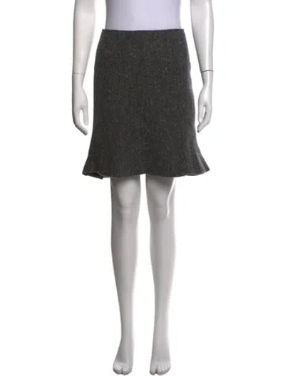 Pre-owned Jil Sander Cashmere Knee-length Skirt In Grey