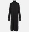 Jil Sander Cashmere Midi Dress In Black