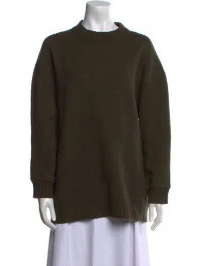 Pre-owned Jil Sander Cashmere Mock Neck Sweater In Green