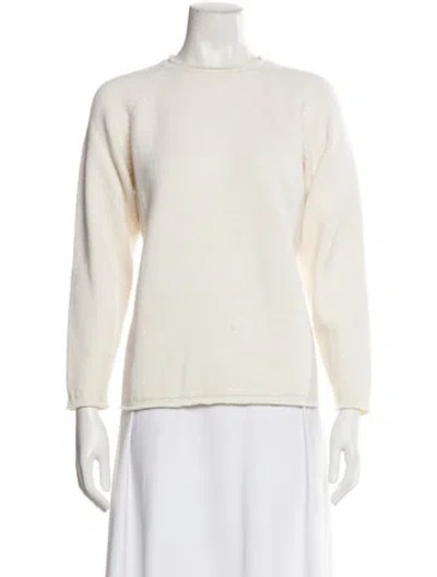 Pre-owned Jil Sander Cashmere Mock Neck Sweater In Neutral