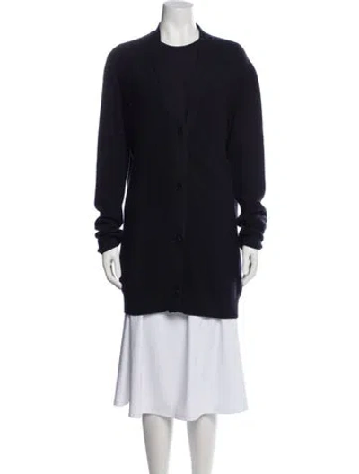 Pre-owned Jil Sander Cashmere Pleated Accents Dress Set In Blue