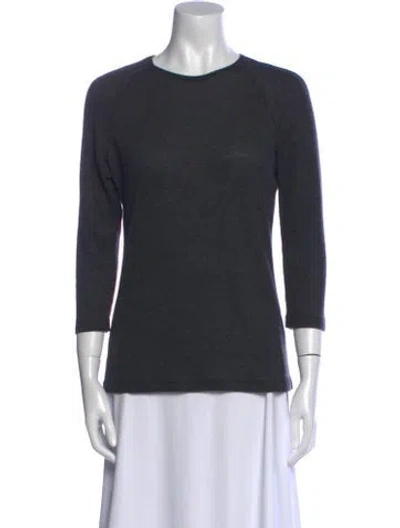 Pre-owned Jil Sander Cashmere Scoop Neck Sweater In Gray