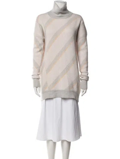 Pre-owned Jil Sander Cashmere Striped Sweater In Neutral