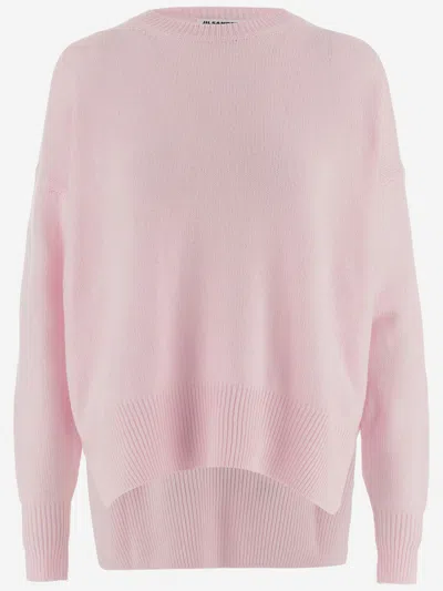 Jil Sander Cashmere Sweater In Pink