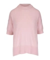 Jil Sander Cashmere T-shirt In Pink