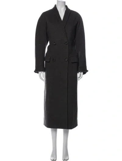 Pre-owned Jil Sander Cashmere Trench Coat In Gray