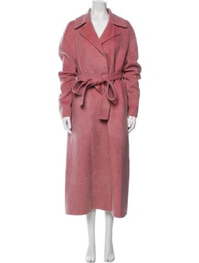 Pre-owned Jil Sander Cashmere Trench Coat In Pink