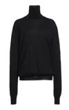 Jil Sander Cashmere Turtleneck Sweater In Black