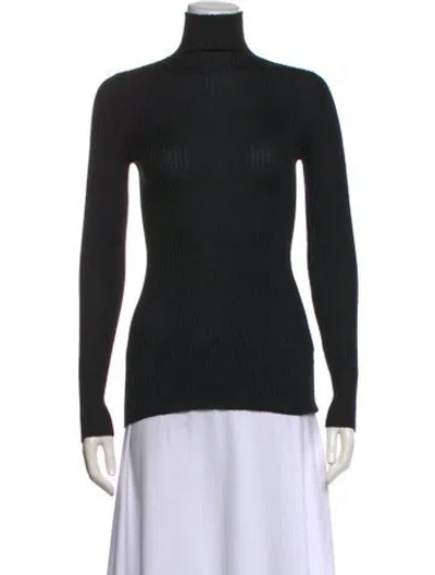 Pre-owned Jil Sander Cashmere Turtleneck Sweater In Black
