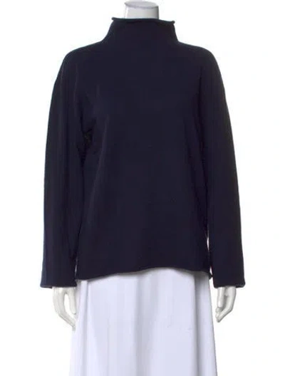 Pre-owned Jil Sander Cashmere Turtleneck Sweater In Blue