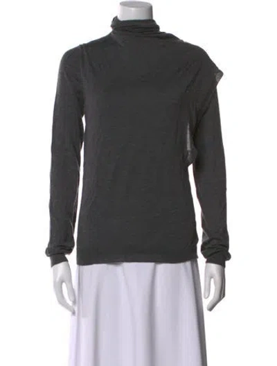Pre-owned Jil Sander Cashmere Turtleneck Sweater In Gray