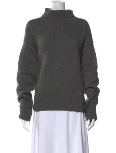 Pre-owned Jil Sander Cashmere Turtleneck Sweater In Grey