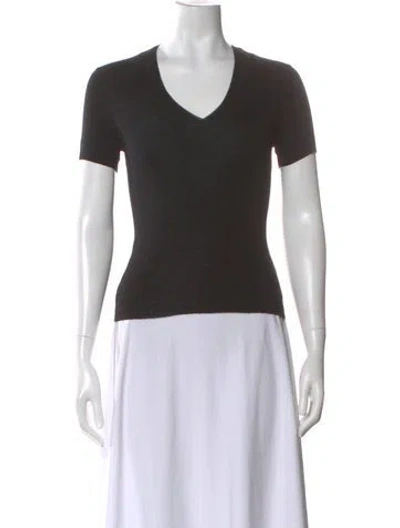 Pre-owned Jil Sander Cashmere V-neck T-shirt In Multi