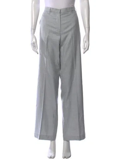 Pre-owned Jil Sander Cashmere Wide Leg Pants In Gray