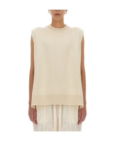 JIL SANDER JIL SANDER CREWNECK KNITTED VEST