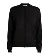 Shop Jil Sander Cashmere-wool-silk Cardigan In Black