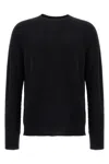 Jil Sander Soft Cashmere Sweater With Ribbed Finish In Black
