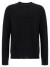 Jil Sander Soft Cashmere Sweater With Ribbed Finish In Black