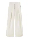 Jil Sander Wide-leg Pants With High Waist In Blanco