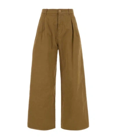 Jil Sander Casual Trousers With Belt Loops In Brown