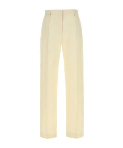 Jil Sander Casual Trousers With Belt Loops In Neutral