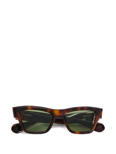 Jil Sander Square-frame Sunglasses In Brown