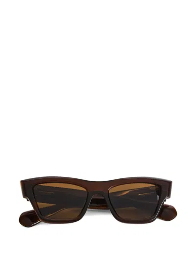 Jil Sander Cat-eye Frame Sunglasses In Brown
