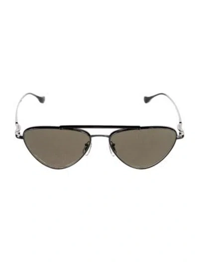 Pre-owned Jil Sander Cat-eye Tinted Sunglasses In Metallic/silver